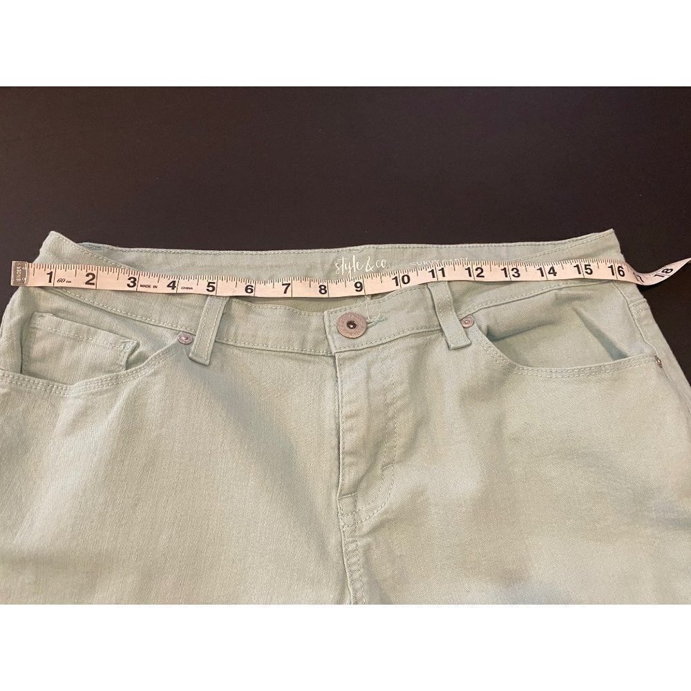 Style & Co. Womens Curvy Cuffed Capri Jeans Size 10 - Picture 5 of 11